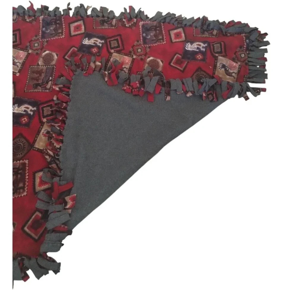 KOKOPELLI INDIAN HOPI MUSIC DANCE BLANKET THROW 82